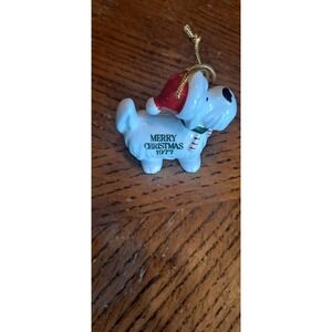 Vintage 1977 Dennis the Menace and Ruff Ornament Set of 2 Dupont Limited Edition